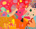 A Very Serious Painting Original Painting
